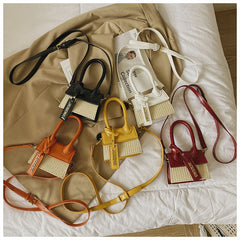 Women’s Woven Crossbody Bag – PU Leather Fashion Shoulder Bag | Lovana UK