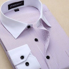 Plus Size Men’s Business Long Sleeve Shirt – Lovana