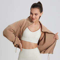 Women’s Casual Fleece Sweatshirt – Warm Loose Slimming Top | Lovana UK