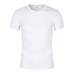 Men’s CVC Cotton Short Sleeve Round Neck T-Shirt – Classic Summer Tee | Lovana UK