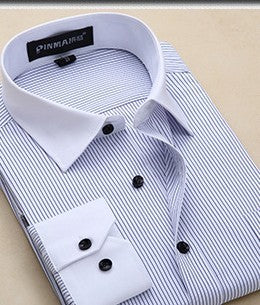 Plus Size Men’s Business Long Sleeve Shirt – Lovana