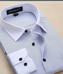 Plus Size Men’s Business Long Sleeve Shirt – Lovana