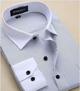 Plus Size Men’s Business Long Sleeve Shirt – Lovana