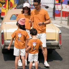 Family Matching Cotton T-Shirt Set – Parent & Child Couple Outfit | Lovana
